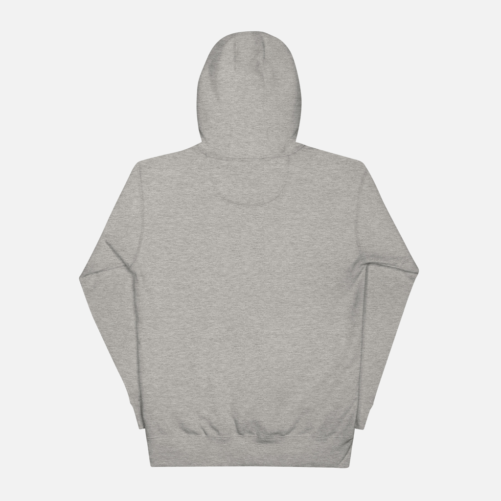 Gray hoodie on a light gray background