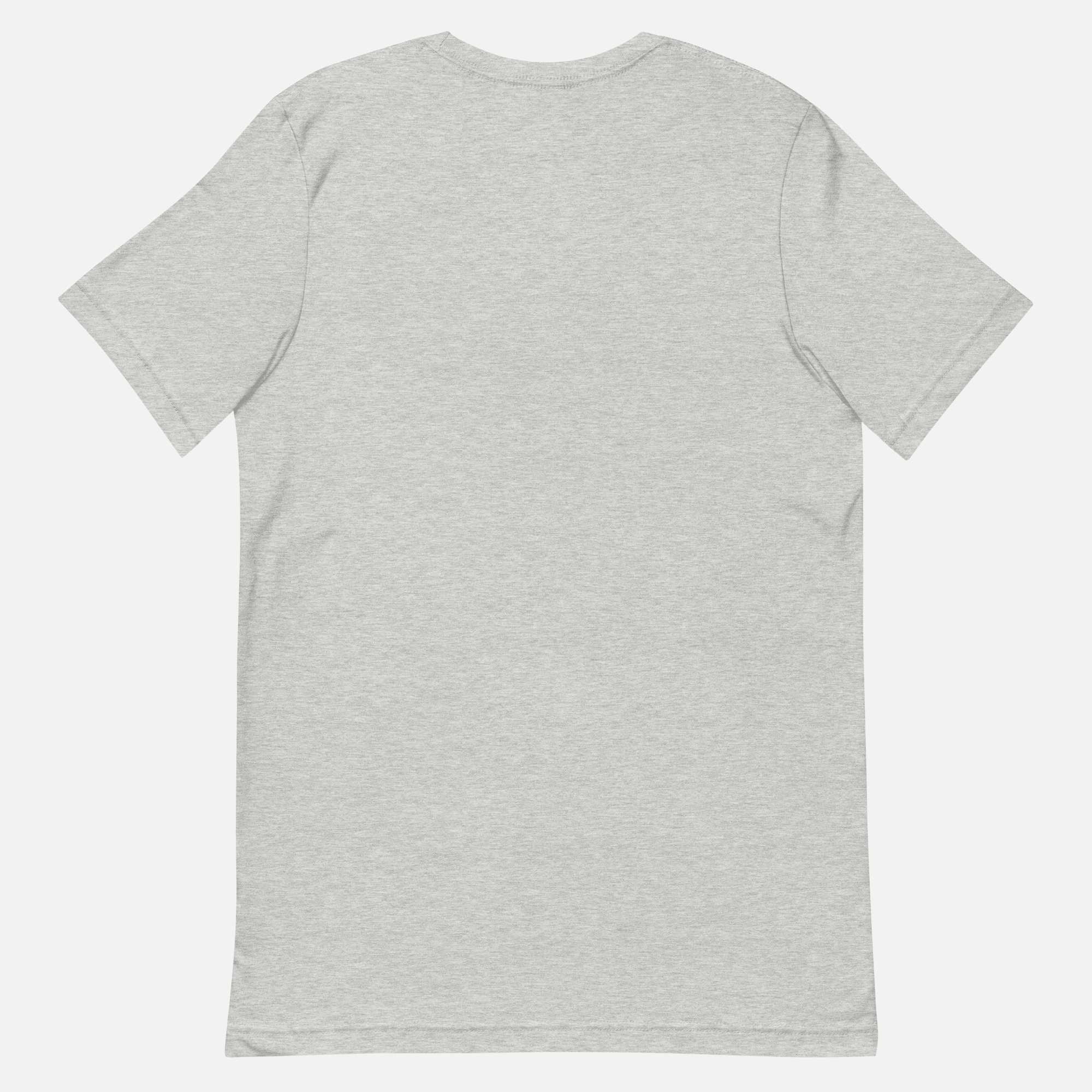 Back view of grey Sterling Antonio essentials cotton jersey t-shirt with minimalist plain design