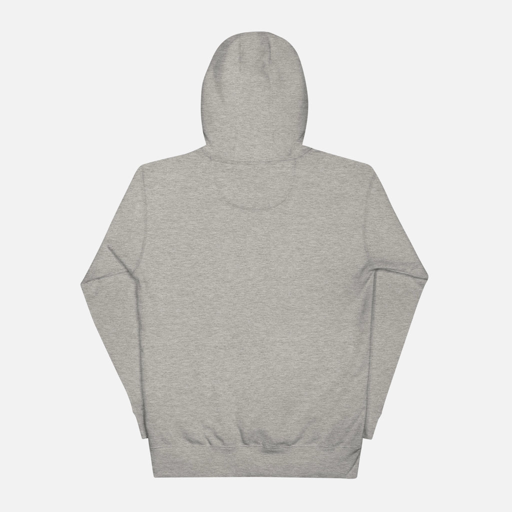 Gray hoodie on a light gray background