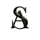 Black and gold Sterling Antonio SA monogram logo on black background