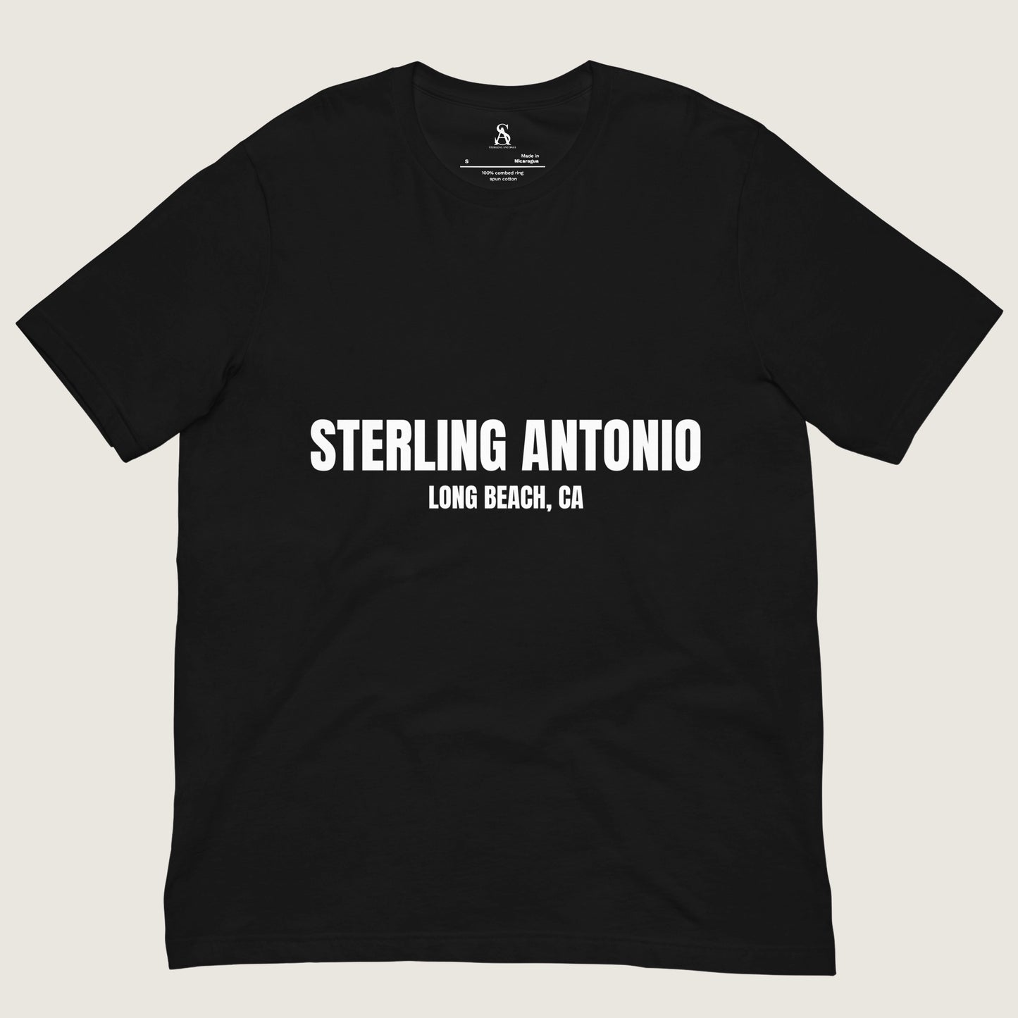 Sterling Antonio Long Beach Tee — Black