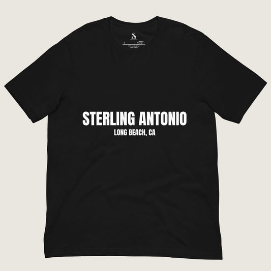 Sterling Antonio Long Beach Tee — Black