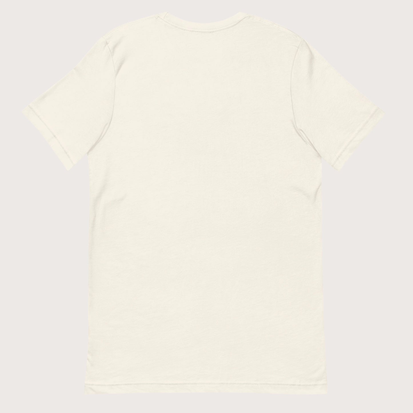 Plain white t-shirt on a light gray background