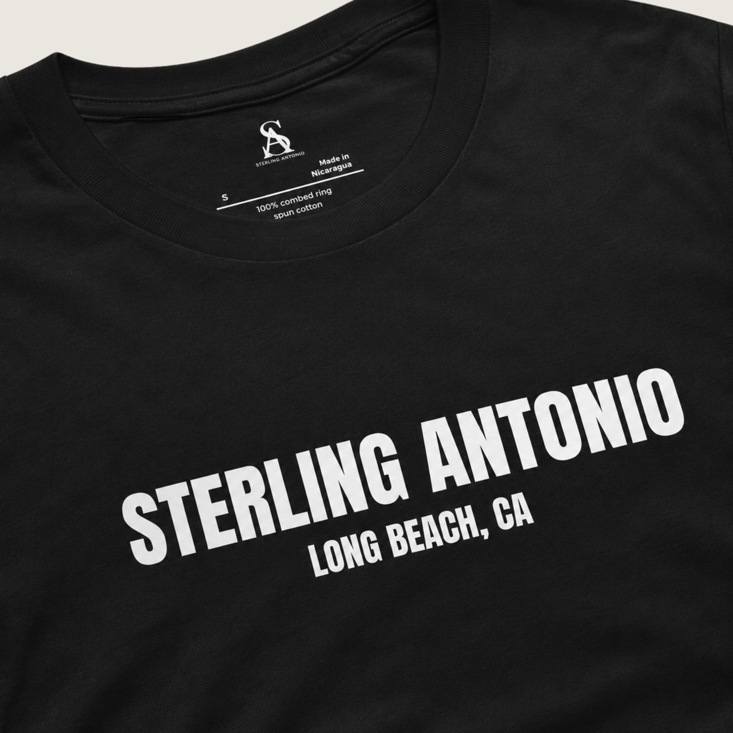 Sterling Antonio Long Beach Tee — Black