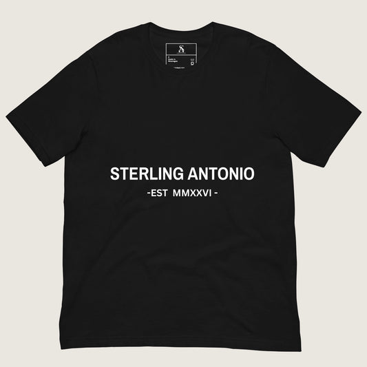 Sterling Antonio Signature T-Shirt - Black